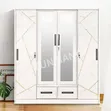 Fireproof Metal Steel Wardrobe Cabinet - 4 Doors - 2
