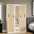 3-Door Waterproof Metal Steel Wardrobe Cabinet - 2
