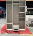 3-Door Waterproof Metal Steel Wardrobe Cabinet - 4