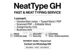 Fast Typing Service Per Page - NeatType GH