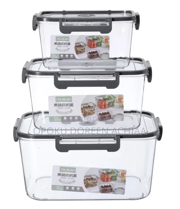 Airtight Food Storage Container Set (3-Piece) - 1