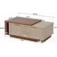 Extendable Center Table with 2 Storage Drawers - 2