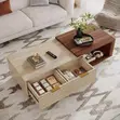 Extendable Center Table with 2 Storage Drawers - 3