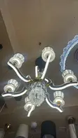 Modern Crystal LED Chandelier - Black & Gold - 1