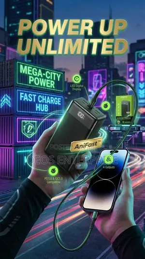 Oraimo 22.5W Laptop Power Bank 40,000mAh