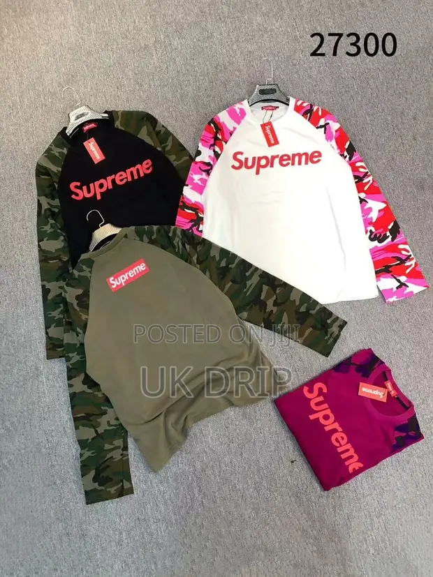 Camo Sleeve Raglan T-Shirts - CRTZ / Supreme / Porterville Style - Unisex - 1