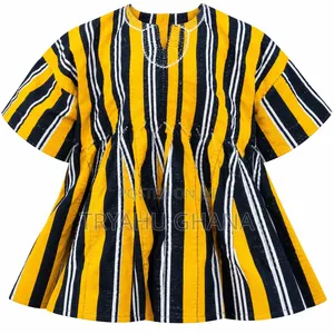 Handwoven Batakari Smock Set with Matching Hat
