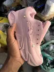 Women's Pink Floral Adidas Sneakers - 1