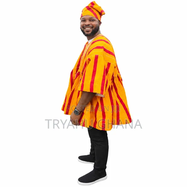 Luxurious Gold and Red Smocks at Tryahu Smock Hub - 1