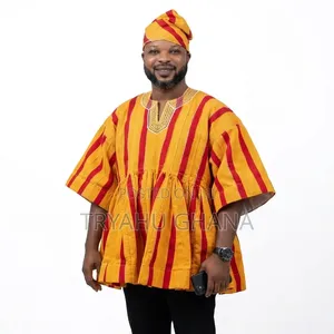 Two-Piece Batakari Set: Smock & Hat - Tryahu