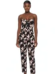 Miss Selfridge Strapless Floral Jumpsuit - UK 14 - 2