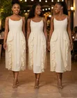 Ladies' Sleeveless Straight Dress - 1