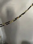 Threaded Waist Beads - Black & Gold - 1