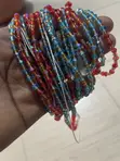 Threaded Waist Beads - Black & Gold - 2