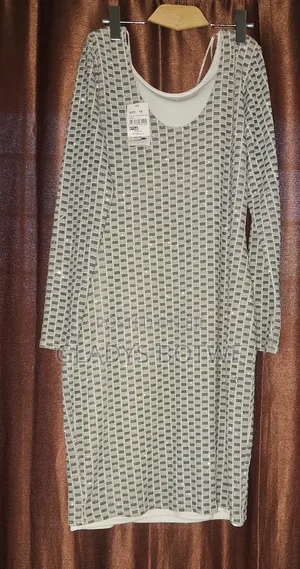 New Silver Bodycon Dress - UK Size 18