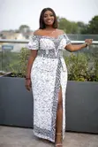 Brand New Black and White Slit and Kaba - 1