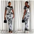 Brand New Black and White Slit and Kaba - 3