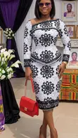 Brand New Black and White Slit and Kaba - 5