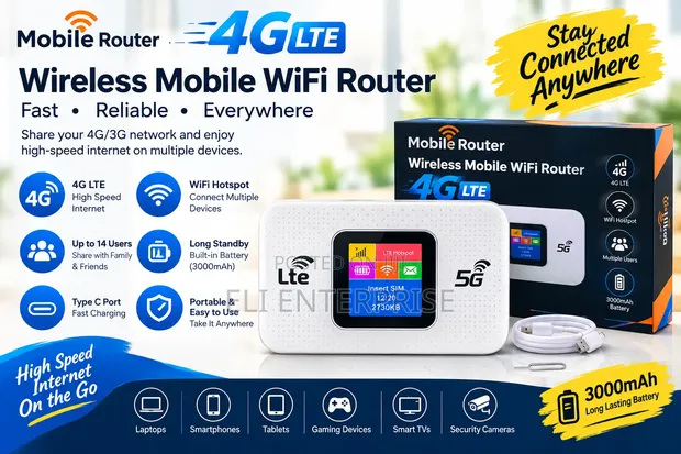 Universal Wireless Mobile WiFi Pro 5G MF68E - 1