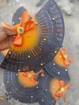 Bridal Fan - Bamboo, Handmade - 2