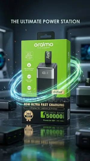 Oraimo 50,000mAh Power Bank for Laptop & Phone