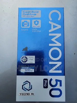 New Tecno Camon 50 Pro 256GB Black
