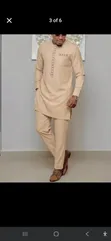 Men's White Kaftan - 3