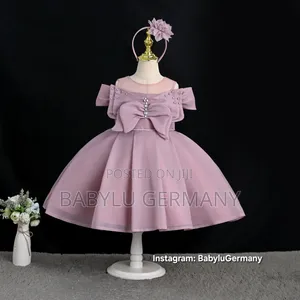 Premium Quality Lilac Purple Ballgown Dress with Headband