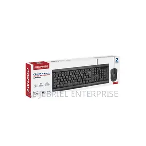 Promate Wired Keyboard and Mouse Combo