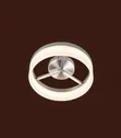 Modern Round LED Ring Ceiling Light - Silver Frame - 1