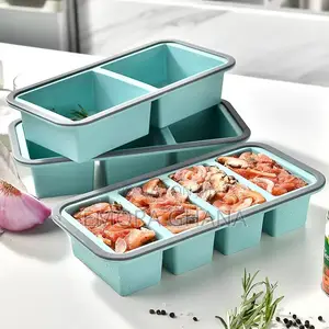 4-in-1 Silicone Food Freezer Tray with Lid