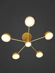 Luxury Gold 6-Head Sputnik Ceiling Light - Super Bright - 1