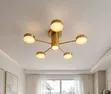 Luxury Gold 6-Head Sputnik Ceiling Light - Super Bright - 2