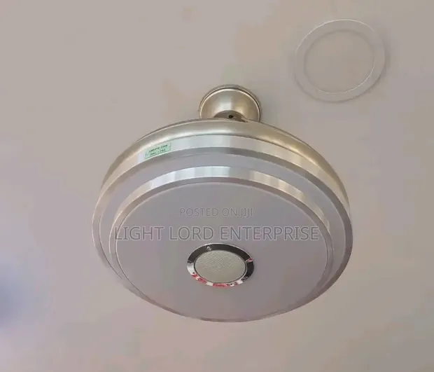 (DXXA) 48" Chandelier Light with Retractable Fan - 1