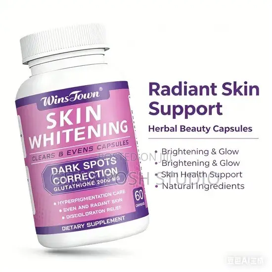 Wins Town Glutathione Skin Whitening Capsules - 1