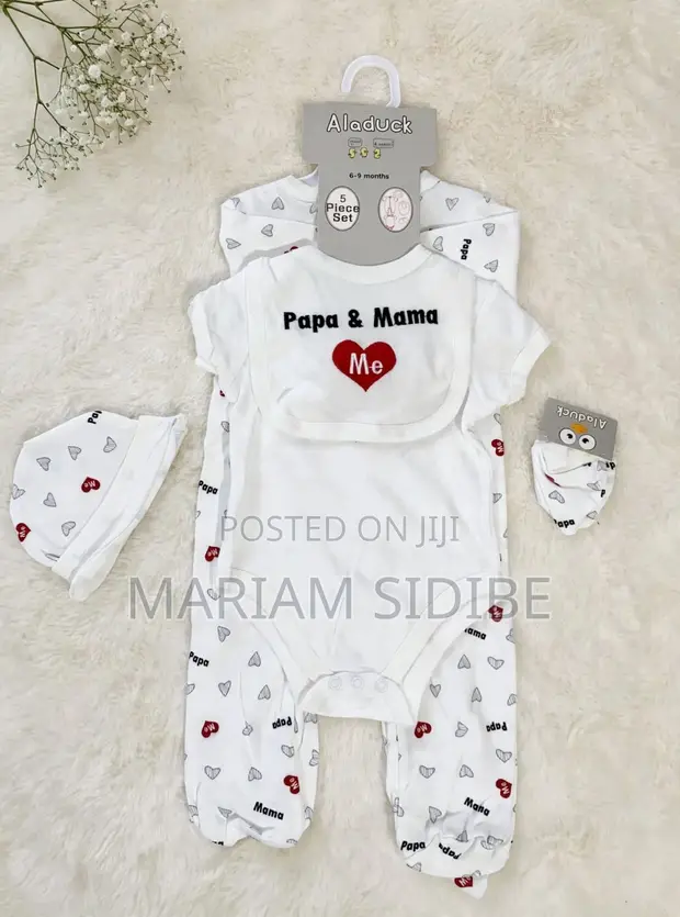 5-Piece Baby Outfit Set (0-9 Months) - 1