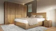 European Standard Wardrobe, Bed, Wood Doors, TV Unit - 2
