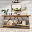 Console Table, Narrow Long Entryway Table, 2-Tier - 1