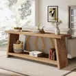 Console Table, Narrow Long Entryway Table, 2-Tier - 4