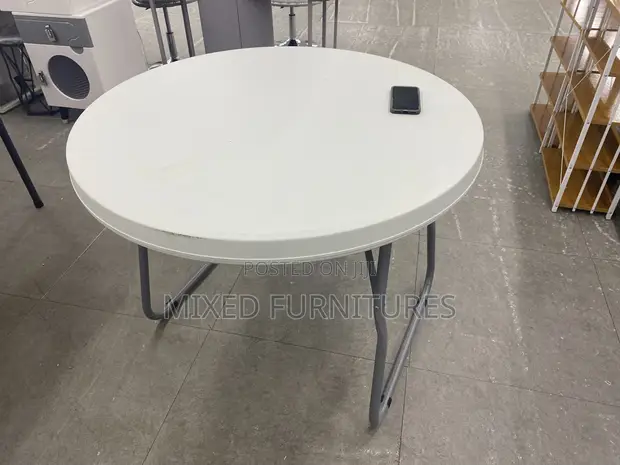 Foldable Round Table - Brand New - 1