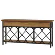 Extra Long Console Table with 3 Drawers and Storage Shelf - 1