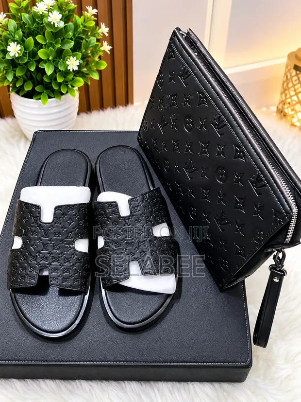 Unisex Slippers - Leather Upper - 1