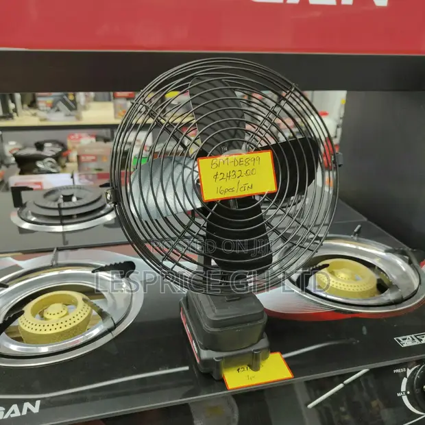 Cordless Rechargeable Worksite & Desk Fan - Portable Heavy-Duty - 1