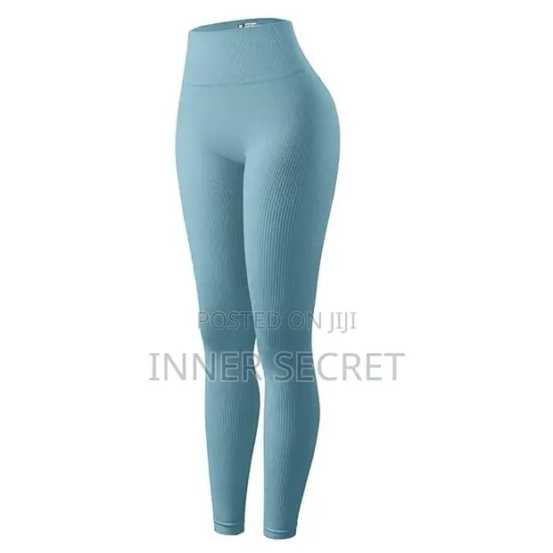 Stretchy Cotton Ribbed Leggings - Women's - 1