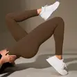 Stretchy Cotton Ribbed Leggings - Women's - 3