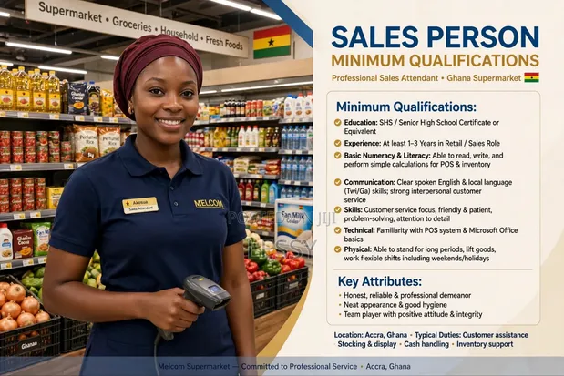 Sales Persons Needed - Accra (Lashibi & Nungua) - 1
