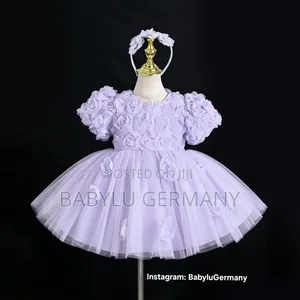 Luxury Lilac Purple Princess Dress with Hairband