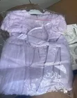 Luxury Lilac Purple Princess Dress with Hairband - 2