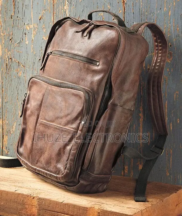 Carbon2cobalt Vintage-Finished Full-Grain Leather Backpack - 1