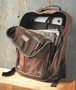 Carbon2cobalt Vintage-Finished Full-Grain Leather Backpack - 2